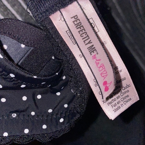 Lasenza perfectly me lace black Polka dot bra 34DD - Picture 4 of 9